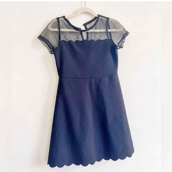 B Darlin Blue A-Line Mini Dress Short Sleeve Crew Neck NWT - Picture 11 of 11